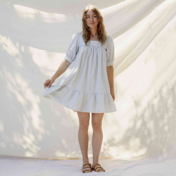 Christy Dawn The Berkley Dress in Blue Harvest Stripe Size XS NWT - Picture 4 of 11